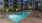 pool in a courtyard