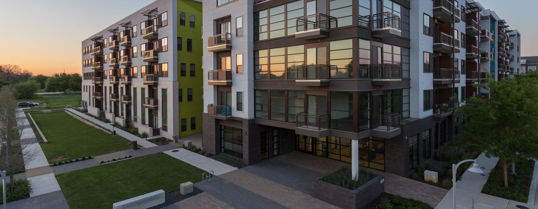 a building with a courtyard