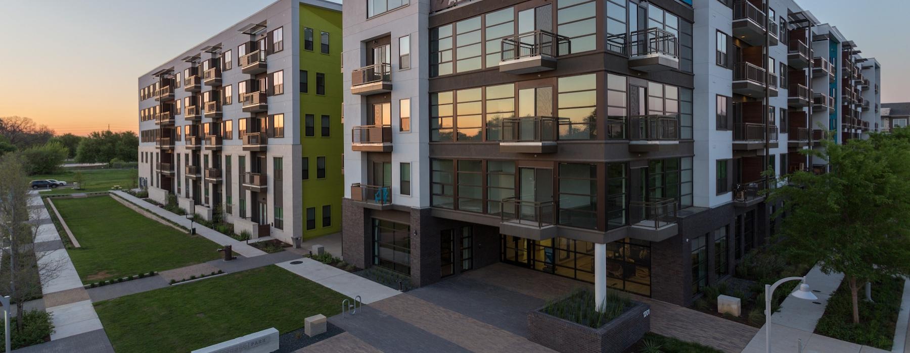 a building with a courtyard